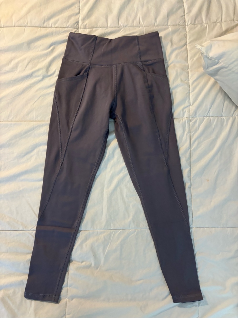 Freely High-Waisted Performance Leggings in Deep Slate